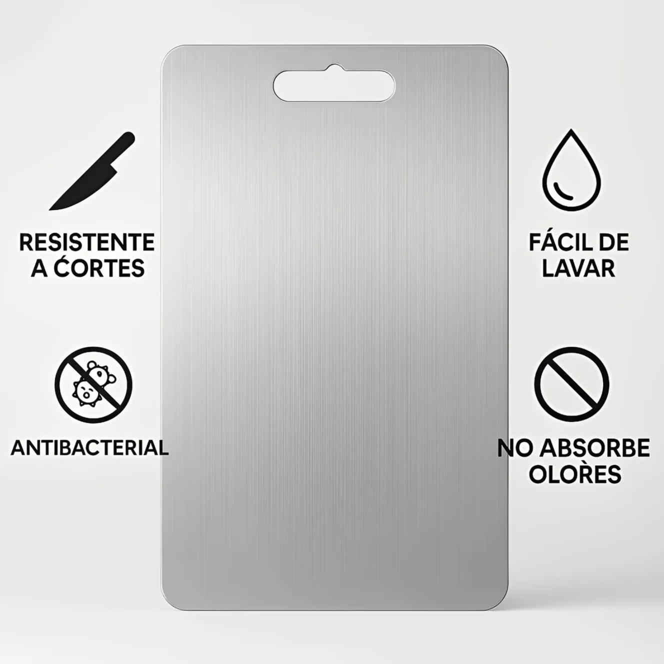 TABLA PARA PICAR ACERO 23X34 CM